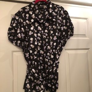 Lane Bryant Oxford Shirt with Tie Belt